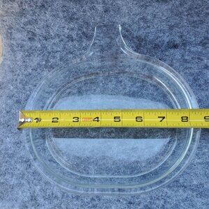 Vintage Corning Pyrex 600-B Clear Glass Pumpkin-Shaped Baking Dish Thanksgiving